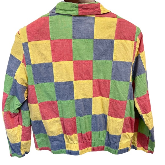 Vintage Patchwork Cotton Jacket 12P - Picture 3 of 8